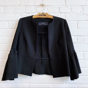ZARA black open blazer
